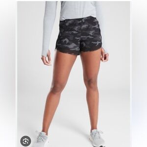 Athleta Mesh Racer Run Shorts
